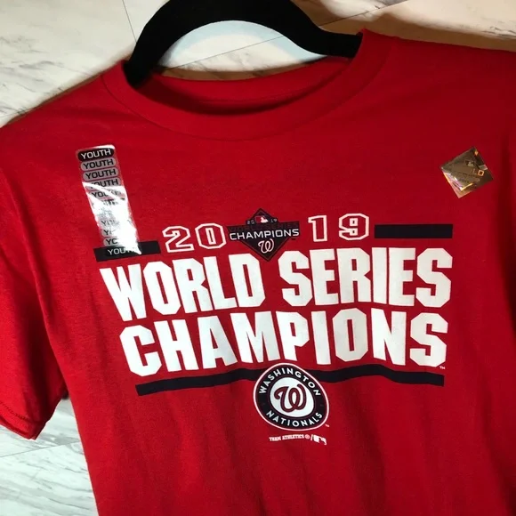 Washington Nationals World Series Champions 2019 T-shirt Size Youth Medium - Picture 8 of 8